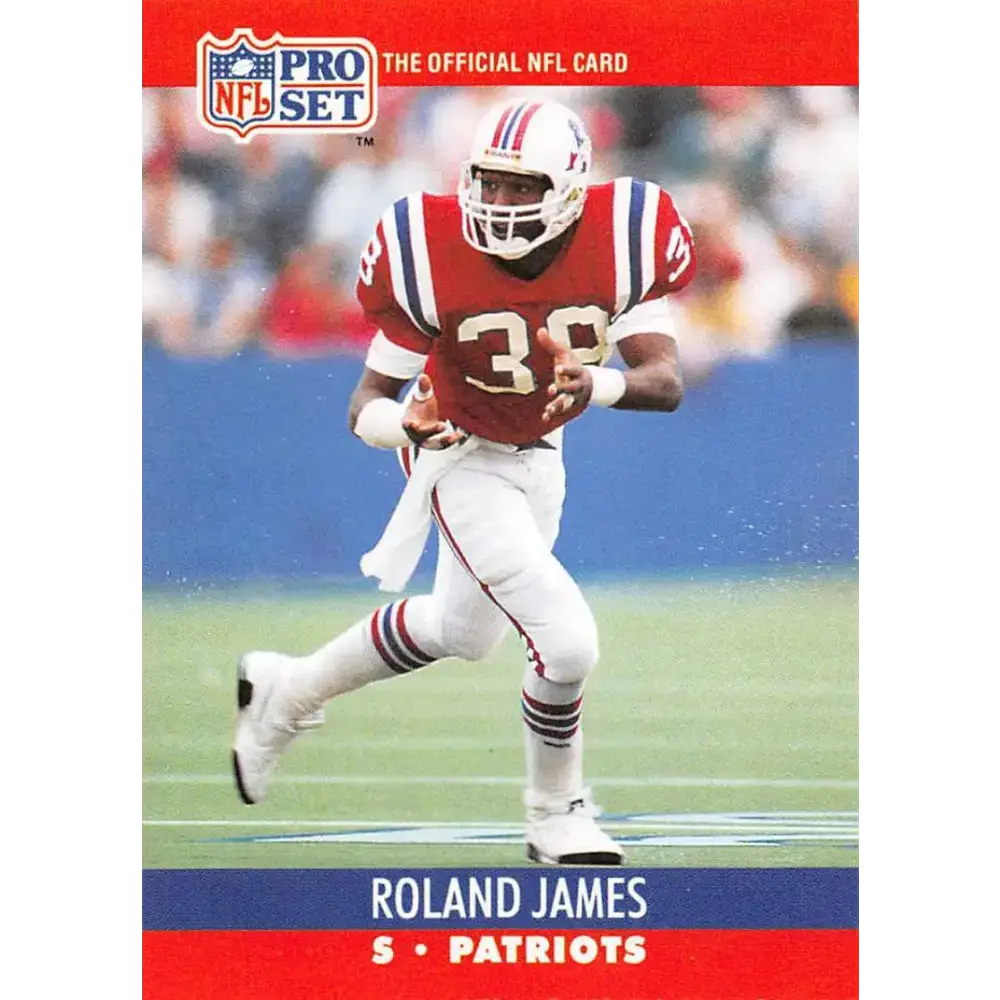 1990 Pro Set #577 Roland James NM-MT New England Patriots Football Card - Football Card Single