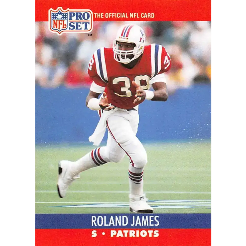 1990 Pro Set #577 Roland James NM-MT New England Patriots Football Card - Football Card Single