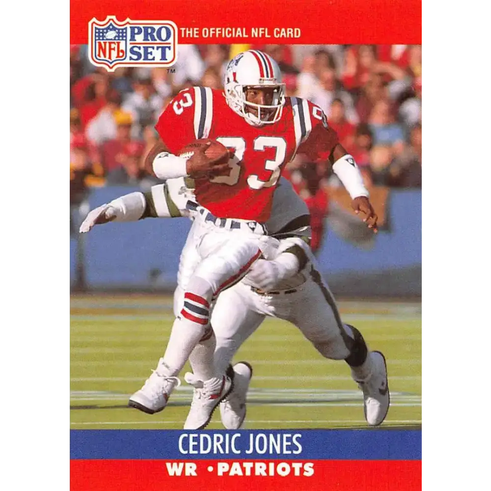 1990 Pro Set #579 Cedric Jones NM-MT RC Rookie New England Patriots Football Card - Football Card Single