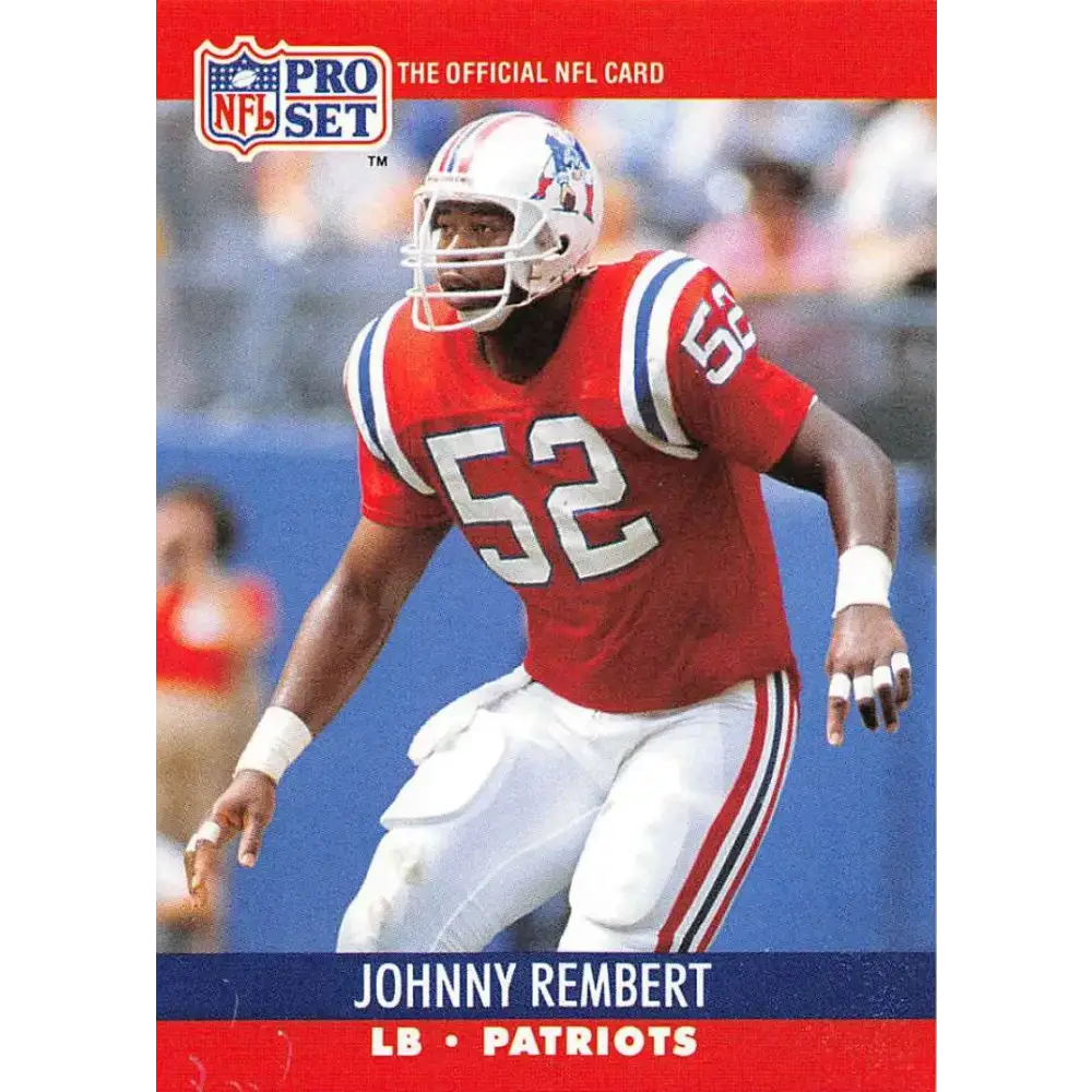 1990 Pro Set #581 Johnny Rembert NM-MT New England Patriots Football Card - Football Card Single
