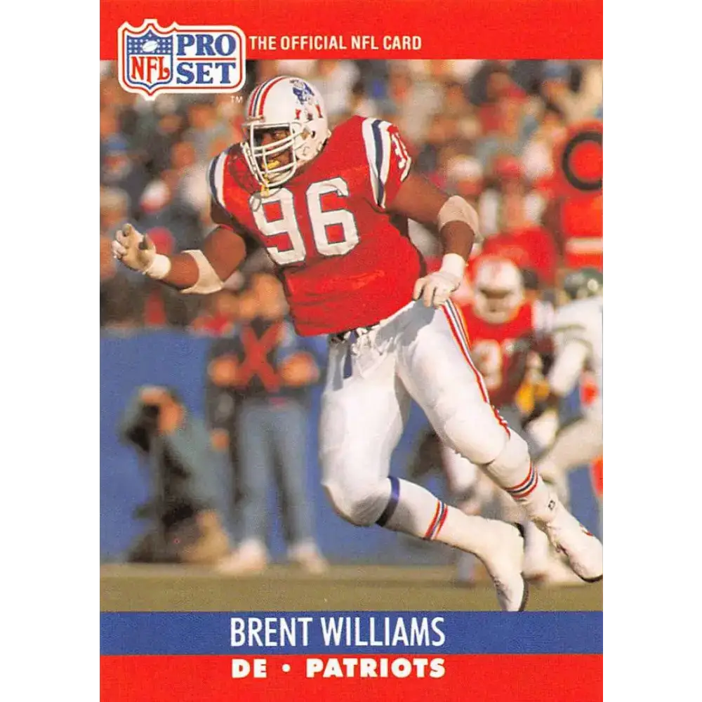 1990 Pro Set #583 Brent Williams NM-MT New England Patriots Football Card - Football Card Single