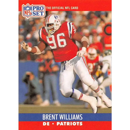1990 Pro Set #583 Brent Williams NM-MT New England Patriots Football Card - Football Card Single