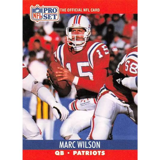 1990 Pro Set #584 Marc Wilson NM-MT New England Patriots Football Card - Football Card Single