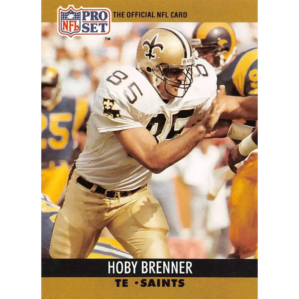1990 Pro Set #585 Hoby Brenner NM-MT New Orleans Saints Football Card - Football Card Single