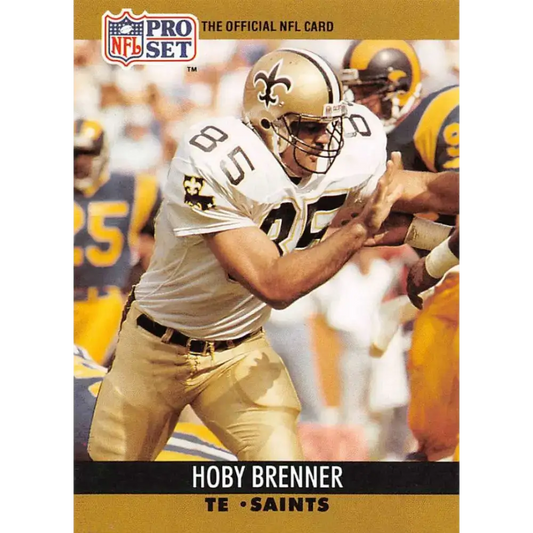 1990 Pro Set #585 Hoby Brenner NM-MT New Orleans Saints Football Card - Football Card Single