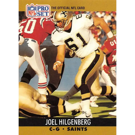 1990 Pro Set #588 Joel Hilgenberg NM-MT RC Rookie New Orleans Saints Football Card - Football Card Single