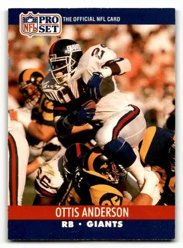 1990 Pro Set #591 Ottis Anderson New York Giants Football Cards EX/N ID:60043 - Football Card Single