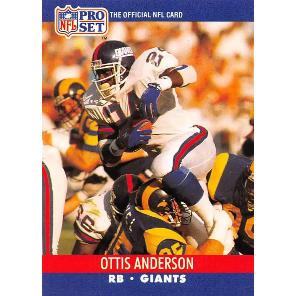 1990 Pro Set #591 Ottis Anderson NM-MT New York Giants Football Card - Football Card Single