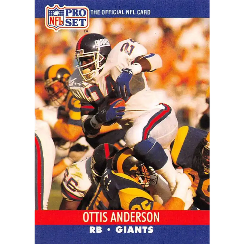 1990 Pro Set #591 Ottis Anderson NM-MT New York Giants Football Card - Football Card Single