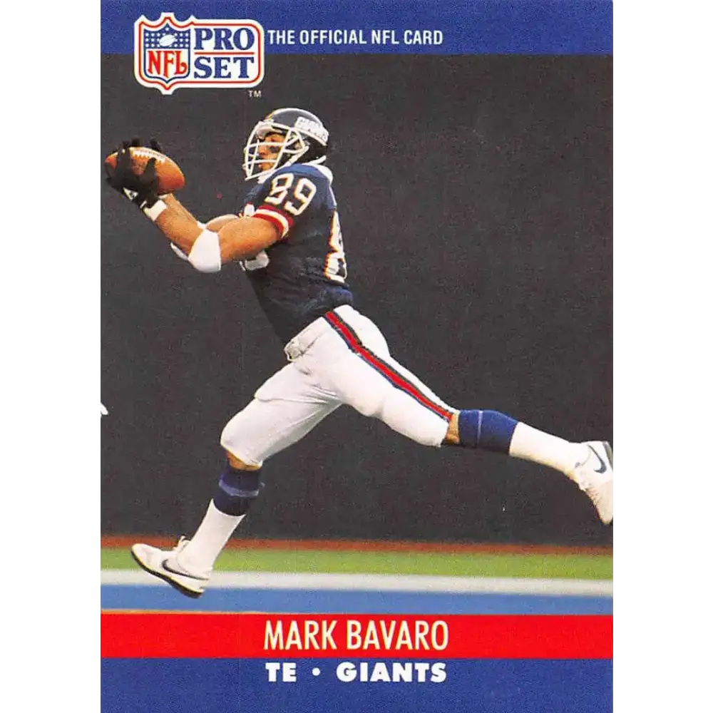 1990 Pro Set #592 Mark Bavaro NM-MT New York Giants Football Card - Football Card Single