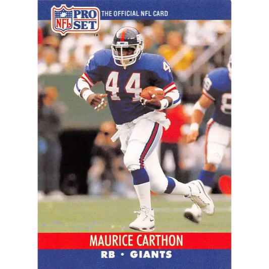 1990 Pro Set #593 Maurice Carthon NM-MT New York Giants Football Card - Football Card Single