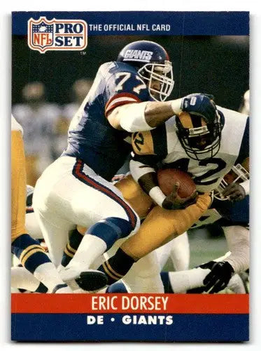 Original gloss 1990 Pro Set Eric Dorsey New York Giants football card