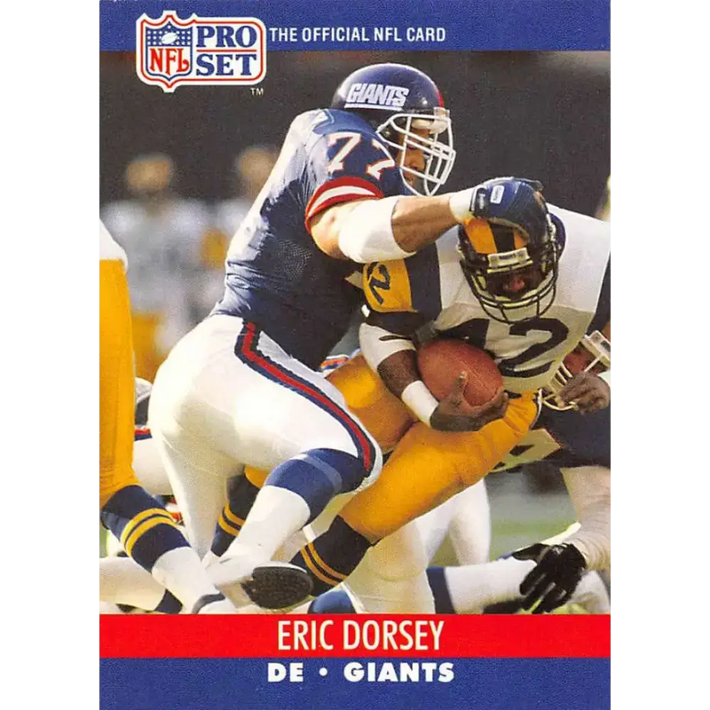 1990 Pro Set #594 Eric Dorsey NM-MT RC Rookie New York Giants Football Card - Football Card Single