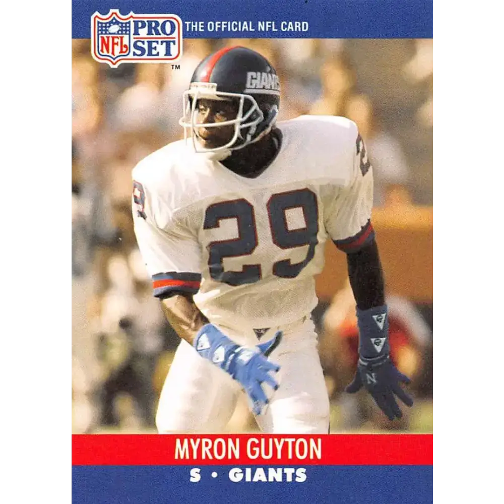 1990 Pro Set #595 Myron Guyton NM-MT New York Giants Football Card - Football Card Single