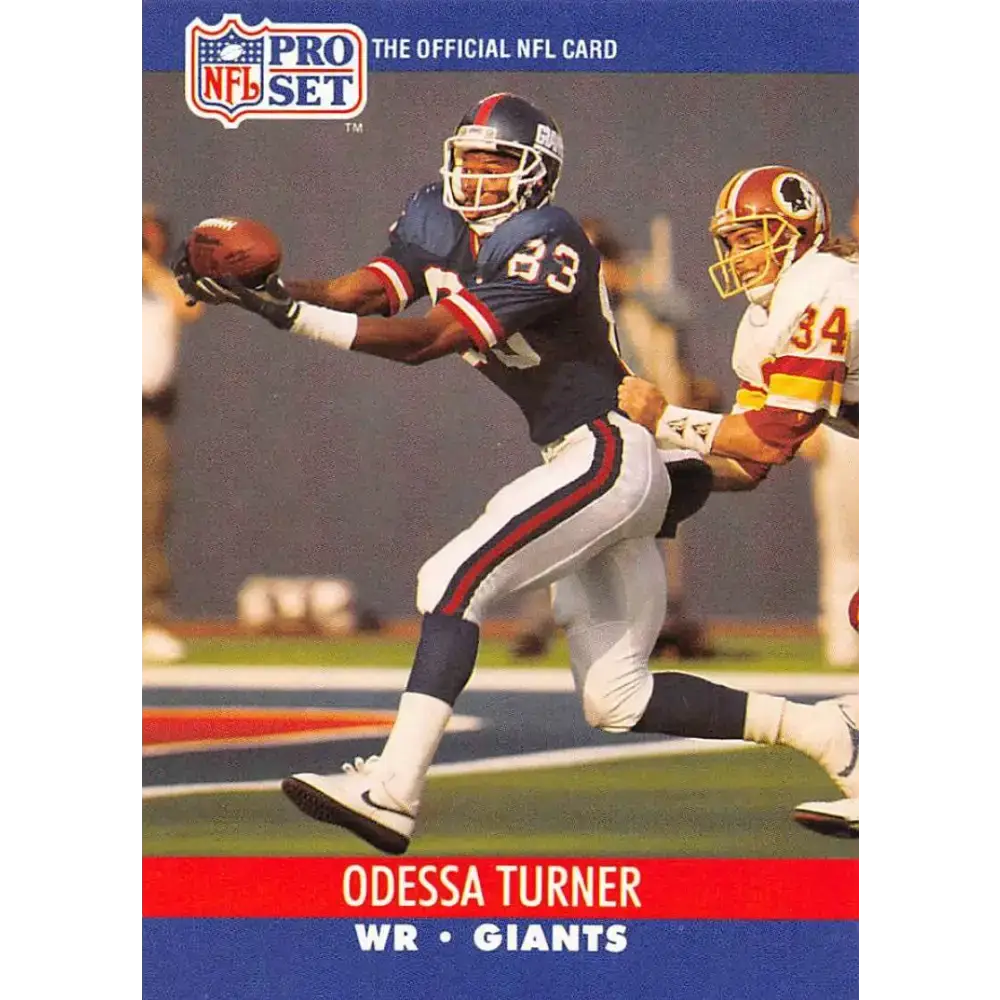 1990 Pro Set #599 Odessa Turner NM-MT RC Rookie New York Giants Football Card - Football Card Single