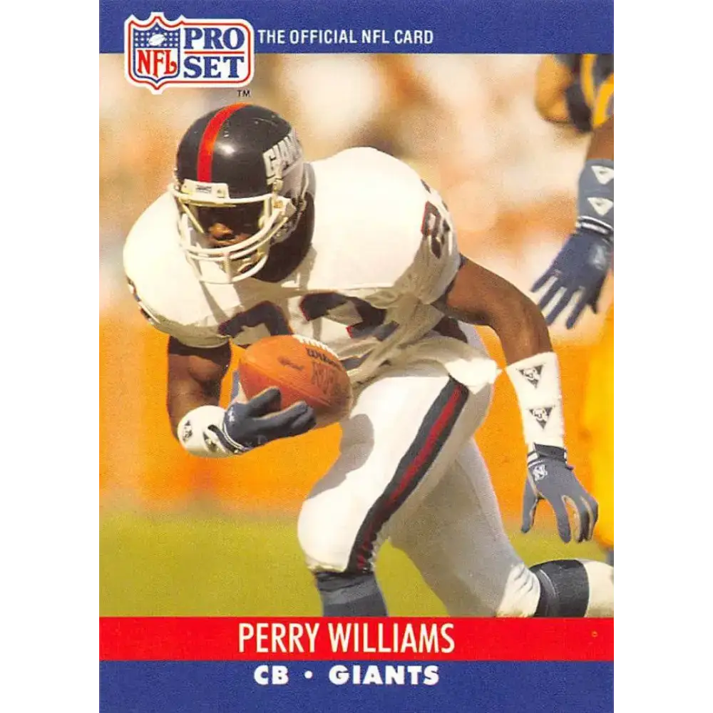1990 Pro Set #600 Perry Williams NM-MT New York Giants Football Card - Football Card Single