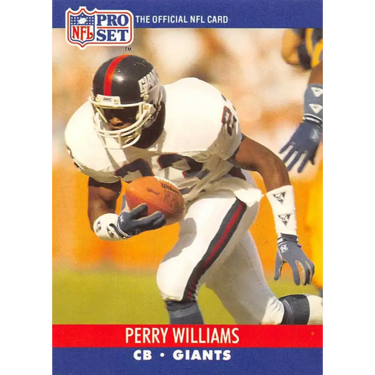 1990 Pro Set #600 Perry Williams NM-MT New York Giants Football Card - Football Card Single