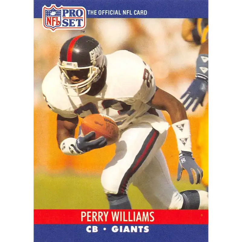 1990 Pro Set #600 Perry Williams NM-MT New York Giants Football Card - Football Card Single