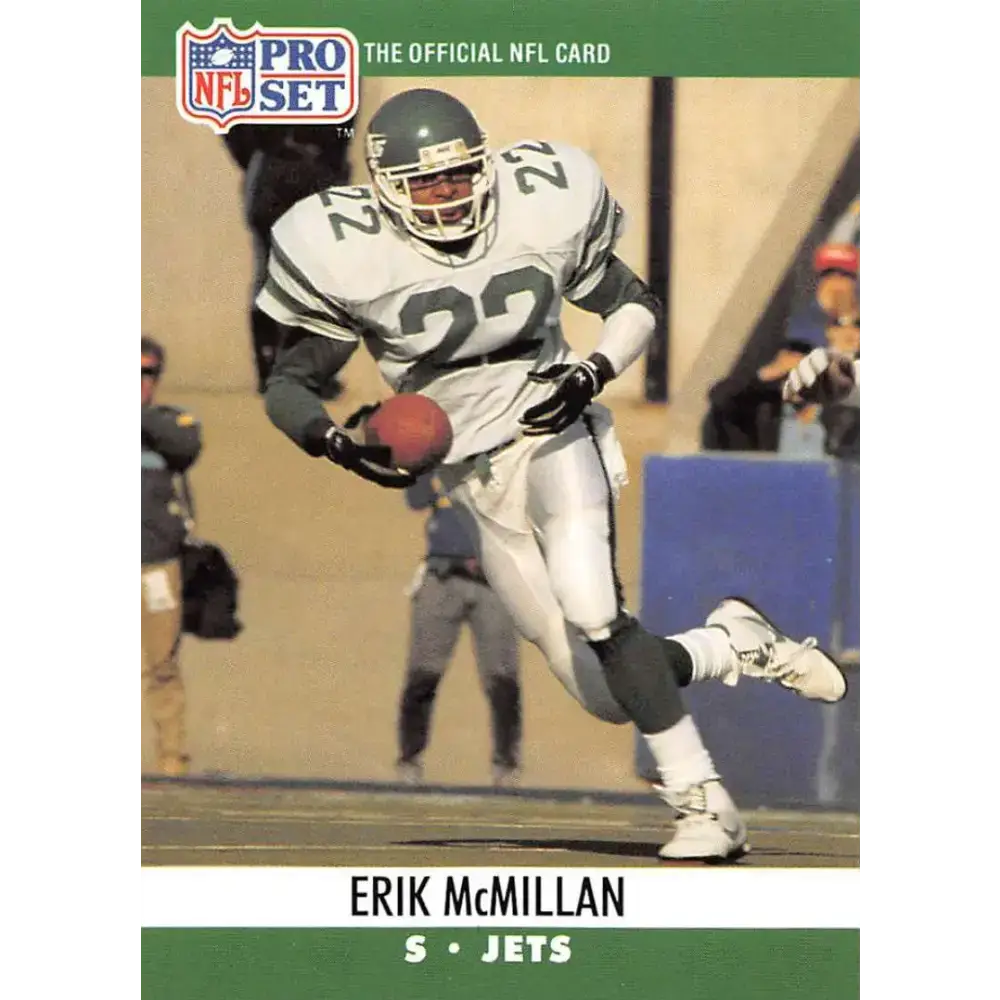 1990 Pro Set #602 Erik McMillan NM-MT New York Jets Football Card - Football Card Single