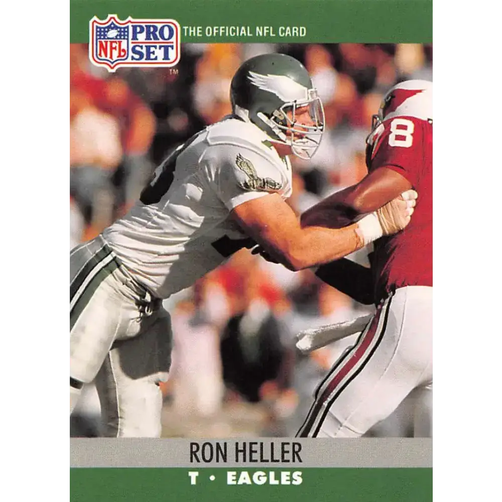 1990 Pro Set #606 Ron Heller NM-MT Philadelphia Eagles Football Card - Football Card Single