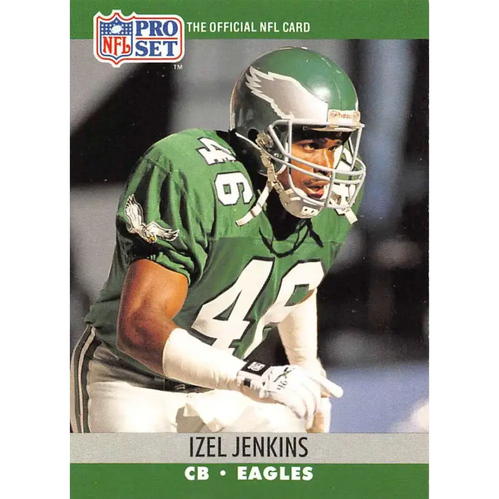 1990 Pro Set #612 Izel Jenkins NM-MT RC Rookie Philadelphia Eagles Football Card - Football Card Single
