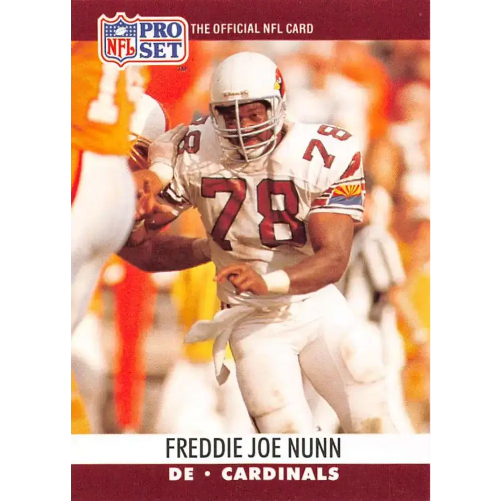 1990 Pro Set #617 Freddie Joe Nunn NM-MT Phoenix Cardinals Football Card - Football Card Single
