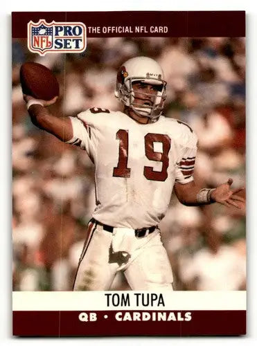 Tom Tupa Phoenix Cardinals football card from 1990 Pro Set #619 in EX/NM condition