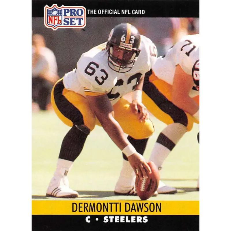 1990 Pro Set #621 Dermontti Dawson NM-MT Pittsburgh Steelers Football Card - Football Card Single
