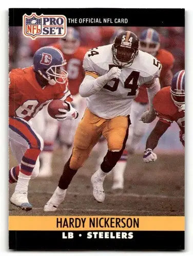 Hardy Nickerson Pittsburgh Steelers football card from 1990 Pro Set #624
