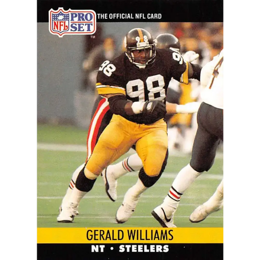 1990 Pro Set #625 Gerald Williams NM-MT RC Rookie Pittsburgh Steelers Football Card - Football Card Single