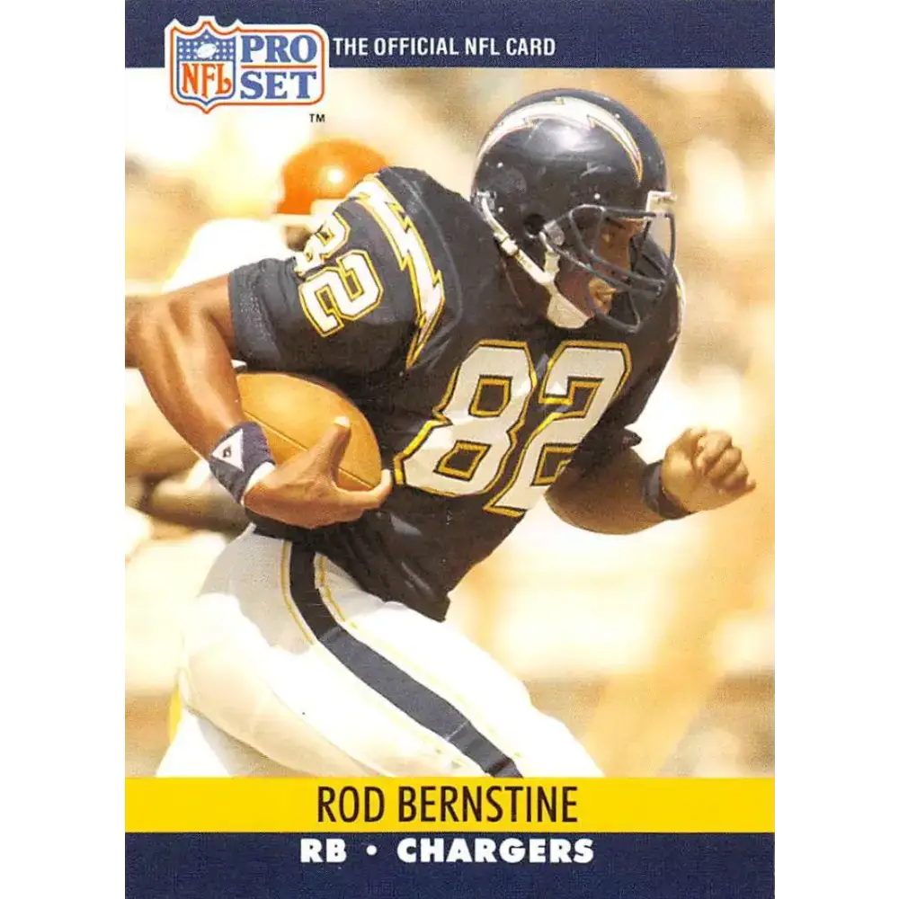 1990 Pro Set #627B Rod Bernstine NM-MT San Diego Chargers Football Card - Football Card Single