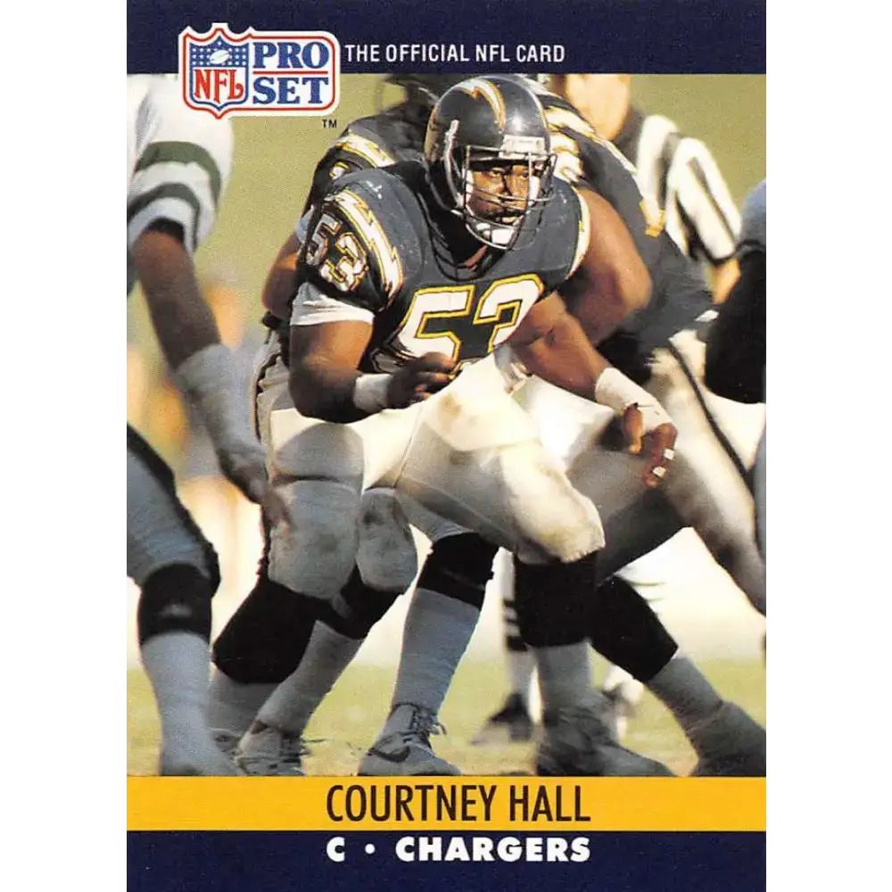 1990 Pro Set #628 Courtney Hall NM-MT San Diego Chargers Football Card - Football Card Single