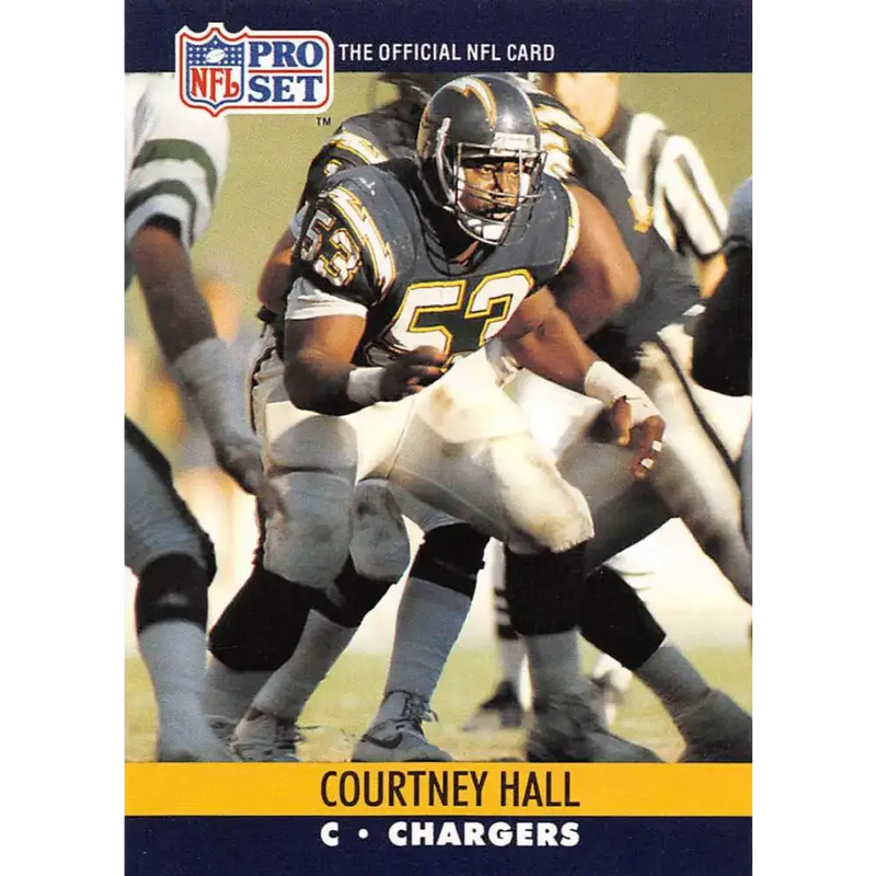 1990 Pro Set #628 Courtney Hall NM-MT San Diego Chargers Football Card - Football Card Single