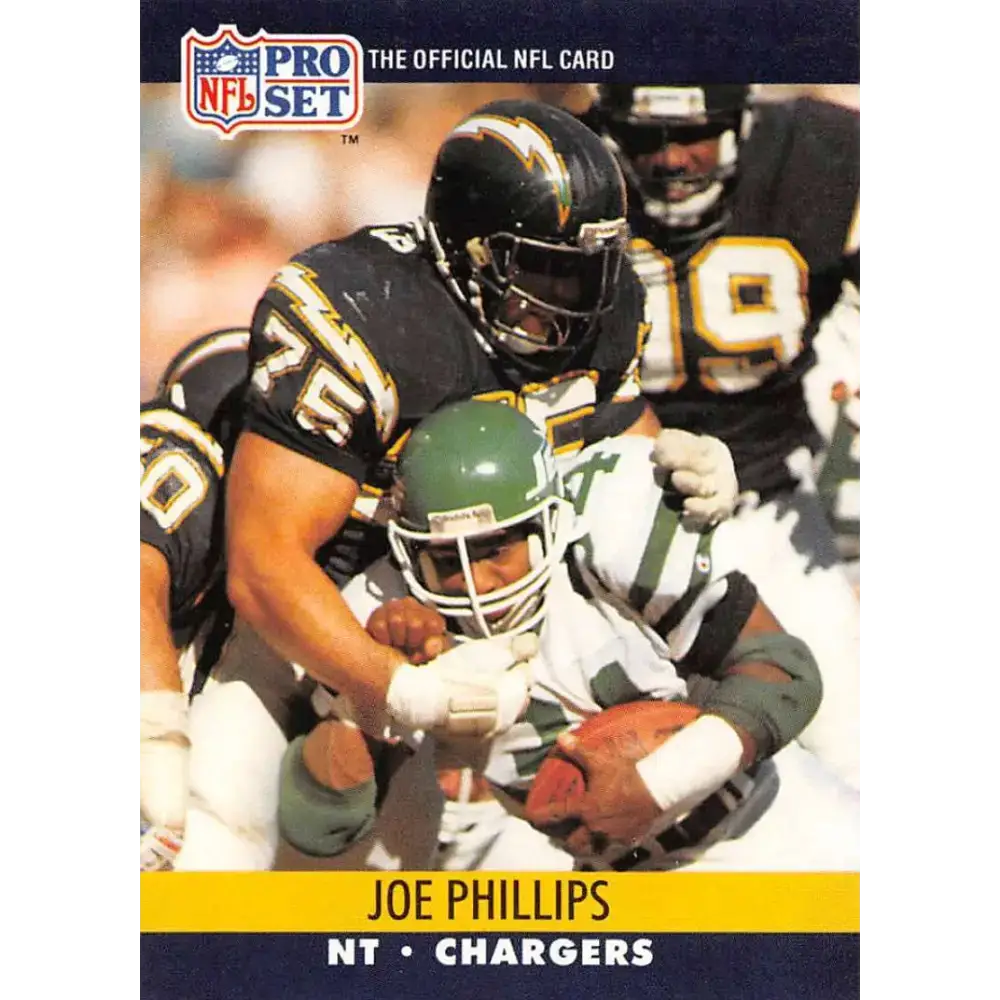 1990 Pro Set #631 Joe Phillips NM-MT RC Rookie San Diego Chargers Football Card - Football Card Single