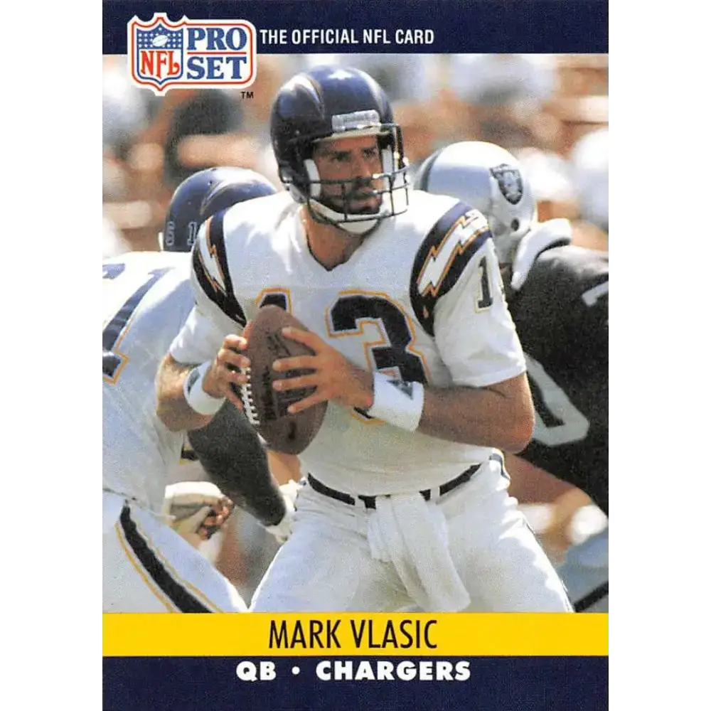 1990 Pro Set #634 Mark Vlasic NM-MT San Diego Chargers Football Card - Football Card Single