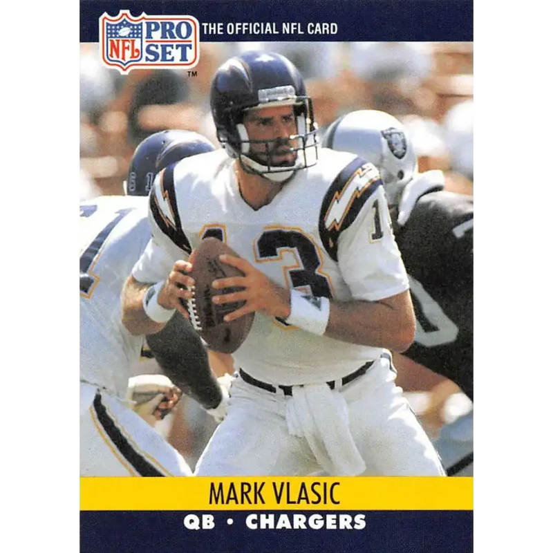 1990 Pro Set #634 Mark Vlasic NM-MT San Diego Chargers Football Card - Football Card Single