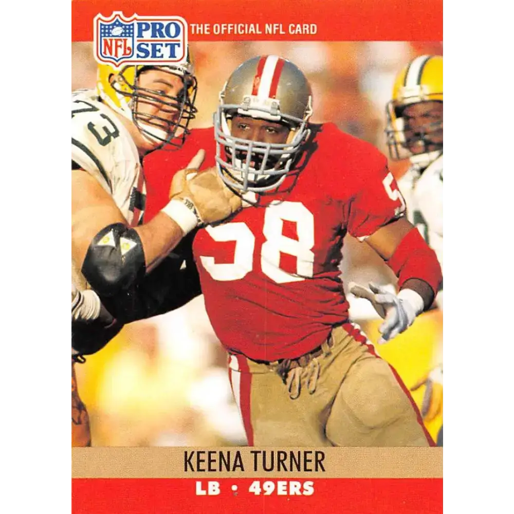 1990 Pro Set #637 Keena Turner NM-MT San Francisco 49ers Football Card - Football Card Single