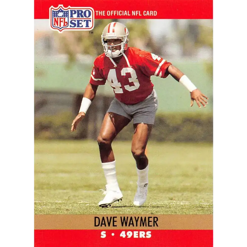 1990 Pro Set #644 Dave Waymer NM-MT San Francisco 49ers Football Card - Football Card Single