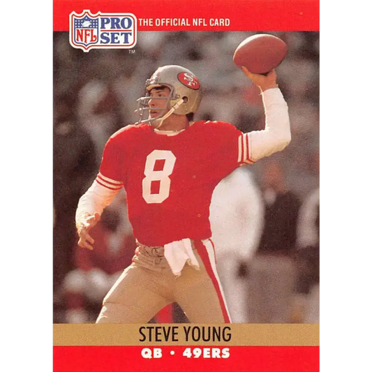 1990 Pro Set #645 Steve Young NM-MT San Francisco 49ers Football Card - Football Card Single