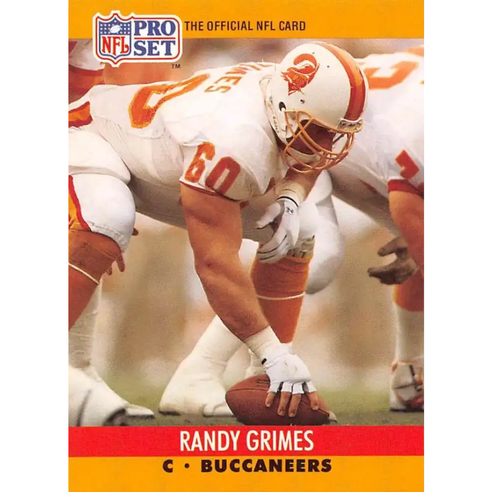 1990 Pro Set #654 Randy Grimes NM-MT Tampa Bay Buccaneers Football Card - Football Card Single