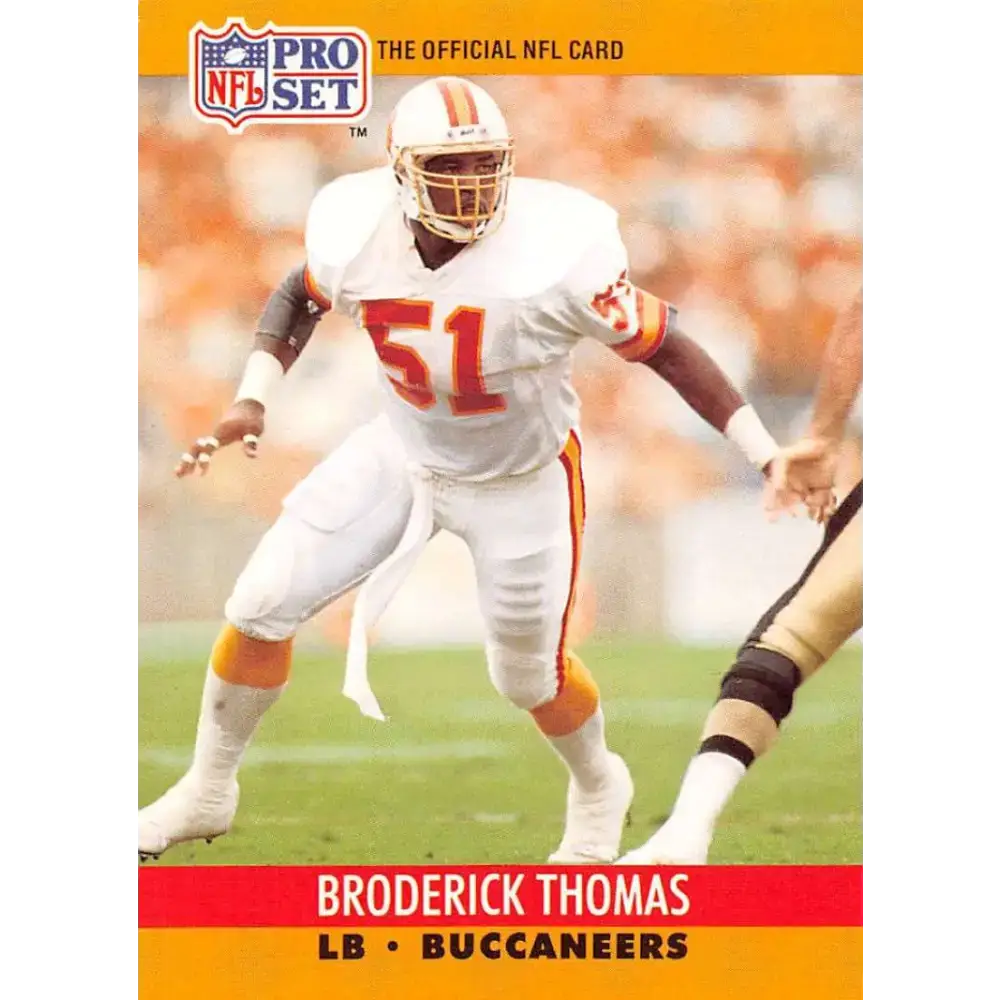 1990 Pro Set #659 Broderick Thomas NM-MT Tampa Bay Buccaneers Football Card - Football Card Single