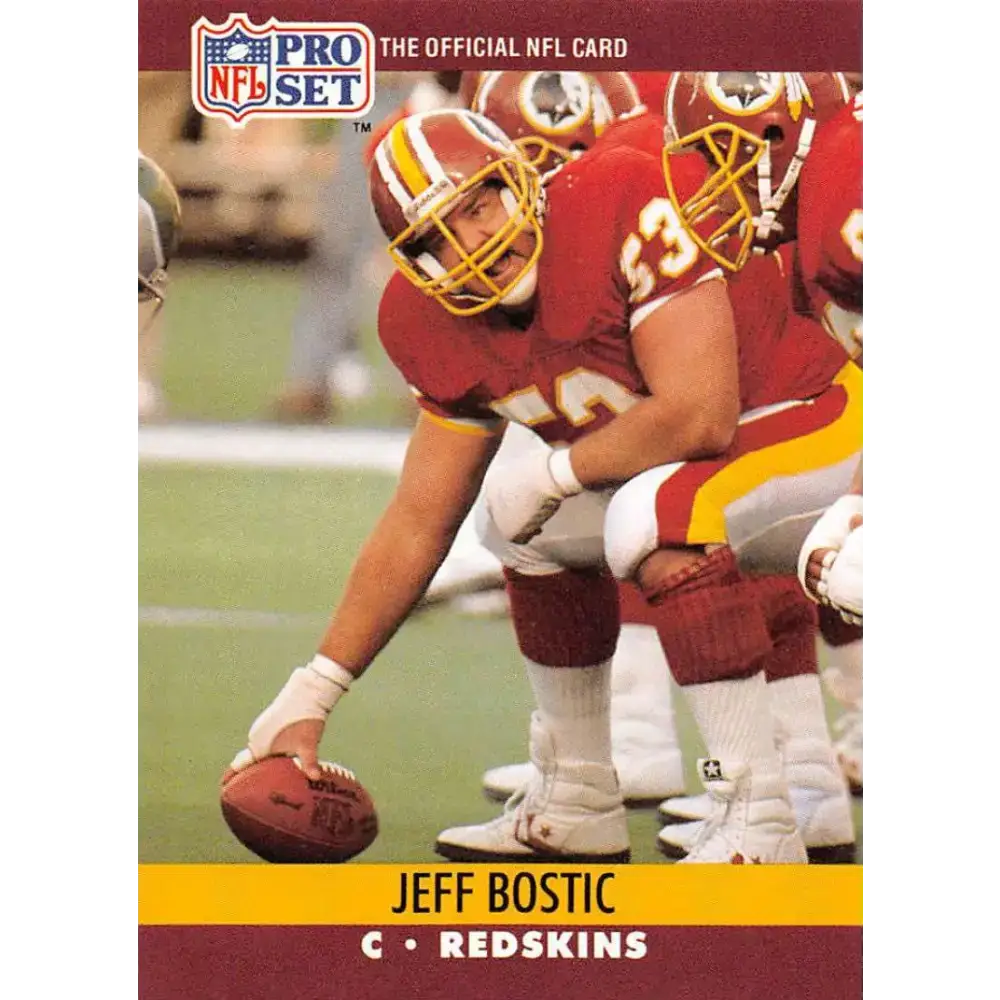 1990 Pro Set #660 Jeff Bostic NM-MT Washington Redskins Football Card - Football Card Single