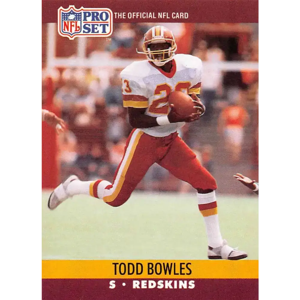 1990 Pro Set #661 Todd Bowles NM-MT RC Rookie Washington Redskins Football Card - Football Card Single