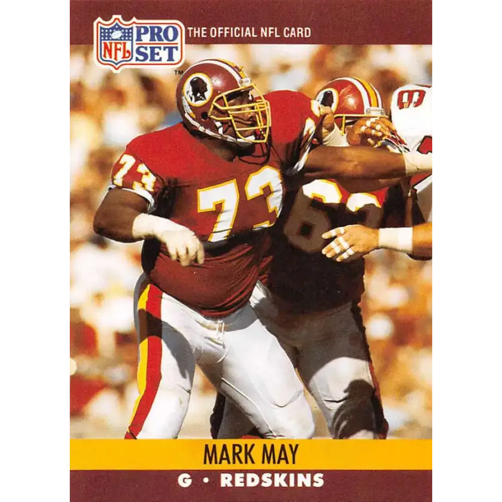 1990 Pro Set #665 Mark May NM-MT Washington Redskins Football Card - Football Card Single
