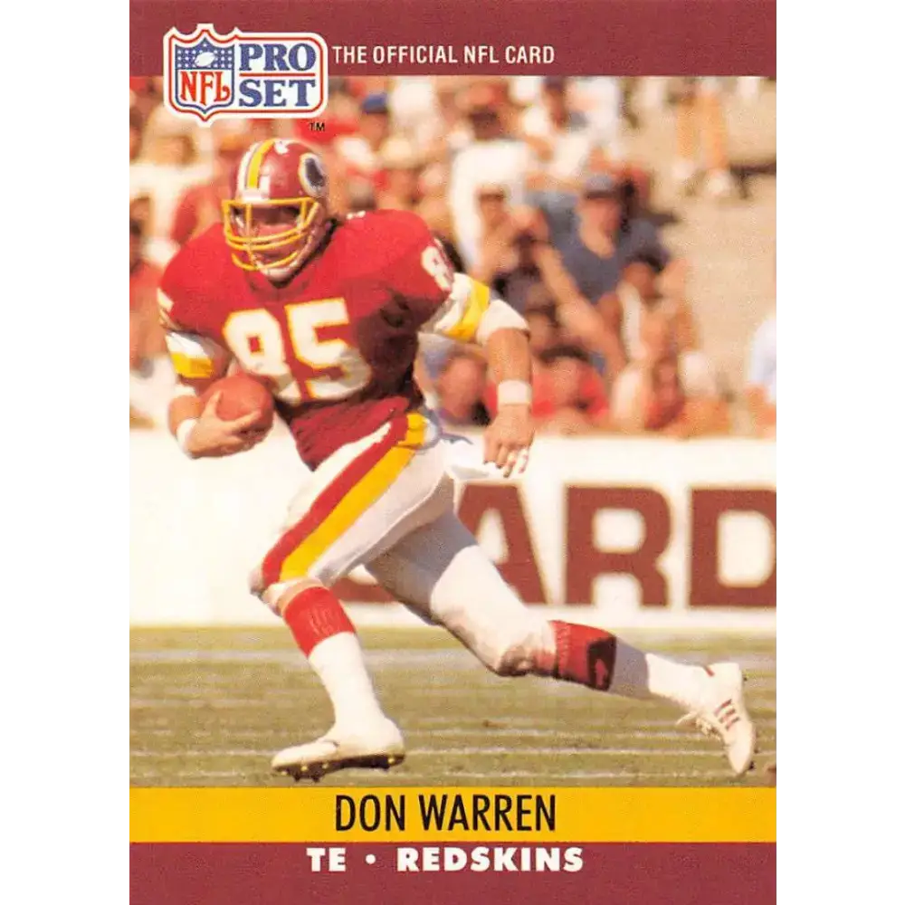1990 Pro Set #667 Don Warren NM-MT Washington Redskins Football Card - Football Card Single