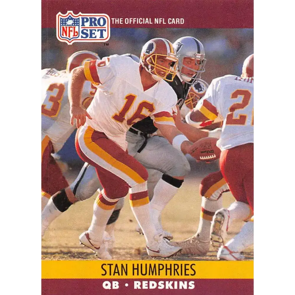 1990 Pro Set #668 Stan Humphries NM-MT RC Rookie Washington Redskins Football Card - Football Card Single