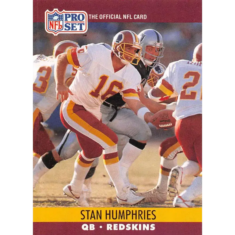 1990 Pro Set #668 Stan Humphries NM-MT RC Rookie Washington Redskins Football Card - Football Card Single