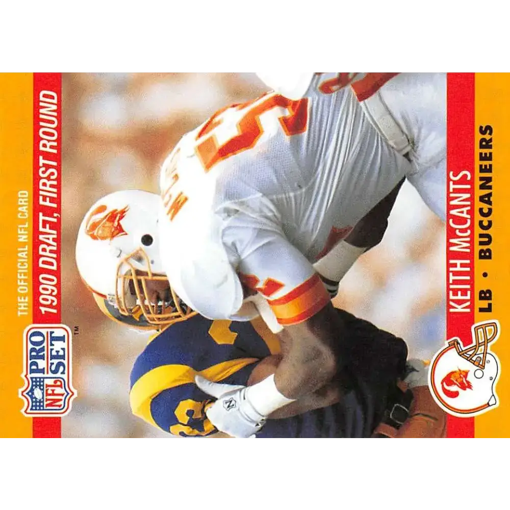 1990 Pro Set #672 Keith McCants NM-MT RC Rookie Tampa Bay Buccaneers Football Card - Football Card Single