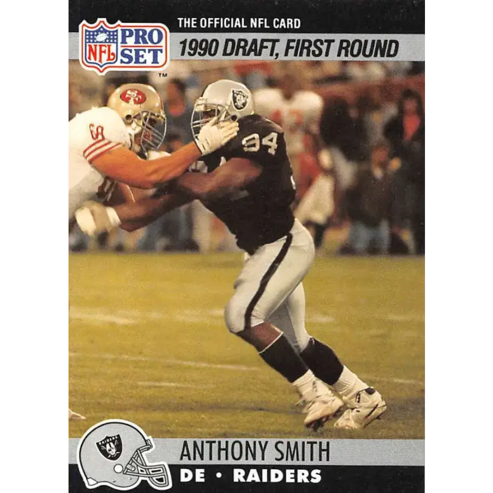 1990 Pro Set #679 Anthony Smith NM-MT RC Rookie Los Angeles Raiders Football Card - Football Card Single