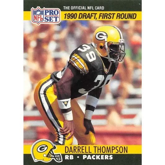 1990 Pro Set #687 Darrell Thompson NM-MT RC Rookie Green Bay Packers Football Card - Football Card Single